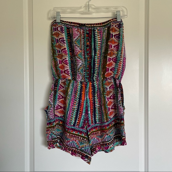 Angie Boho Aztec Romper - Picture 2 of 4